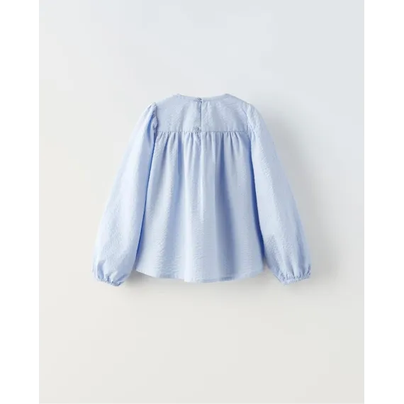 Блузка ZARA, Цвет: Голубой, Размер: 2-3 года, изображение 2