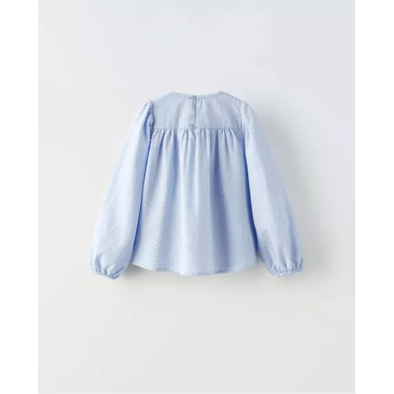 Блузка ZARA, Цвет: Голубой, Размер: 3-4 года, изображение 2