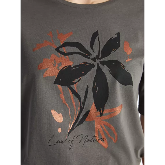 Футболка LC Waikiki, Цвет: Антрацит, Размер: 4XL, изображение 4