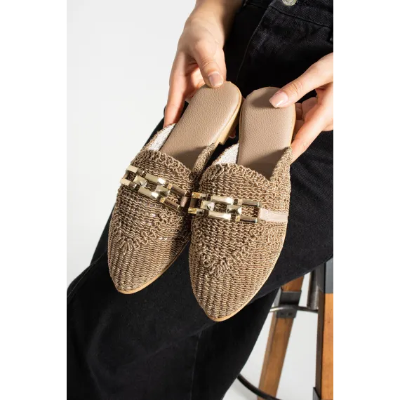 Шлепки star shoes, Цвет: Бежевый, Размер: 39, изображение 3
