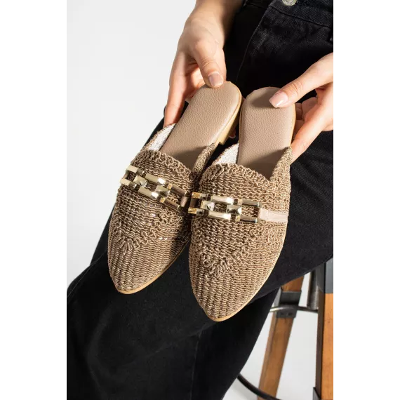 Шлепки star shoes, Цвет: Бежевый, Размер: 37, изображение 3