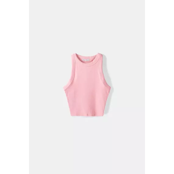 Топ BERSHKA, Цвет: Розовый, Размер: XS, изображение 2