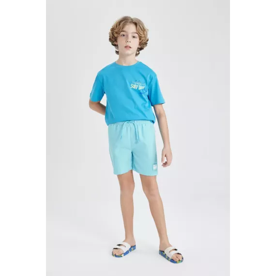 Шорты для плавания DeFacto, Цвет: Голубой, Размер: 8-9 лет
