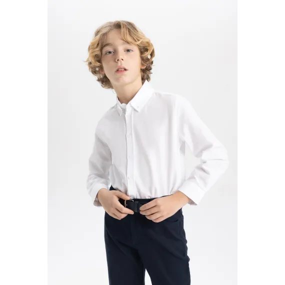 Рубашка DeFacto, Цвет: Белый, Размер: 9-10 лет