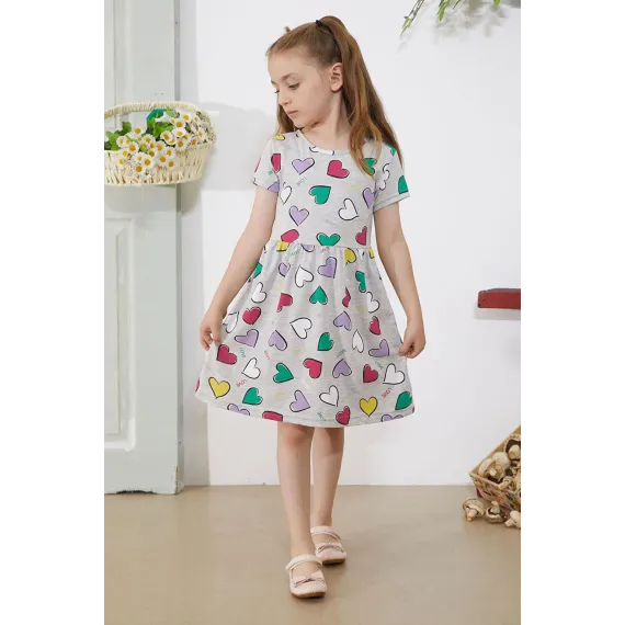 Платье, Цвет: Серый, Размер: 4-5 лет