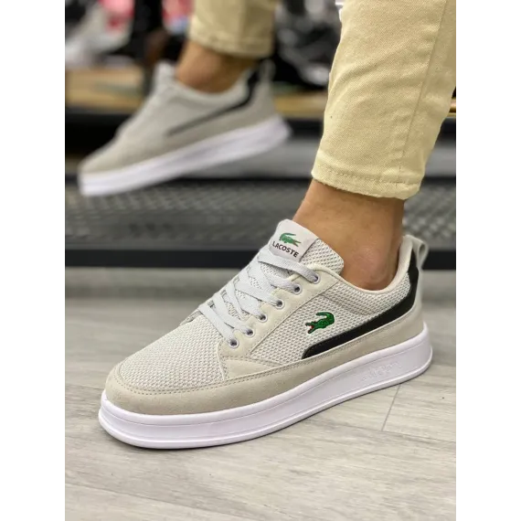 Кроссовки (реплика) Lacoste, Цвет: Бежевый, Размер: 42