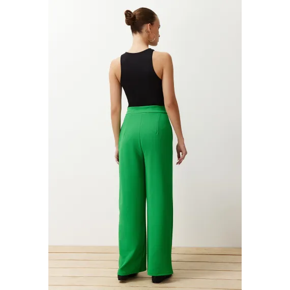 Брюки TRENDYOLMILLA, Цвет: Зеленый, Размер: S, изображение 4