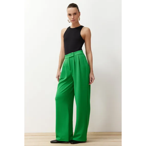 Брюки TRENDYOLMILLA, Цвет: Зеленый, Размер: M, изображение 2