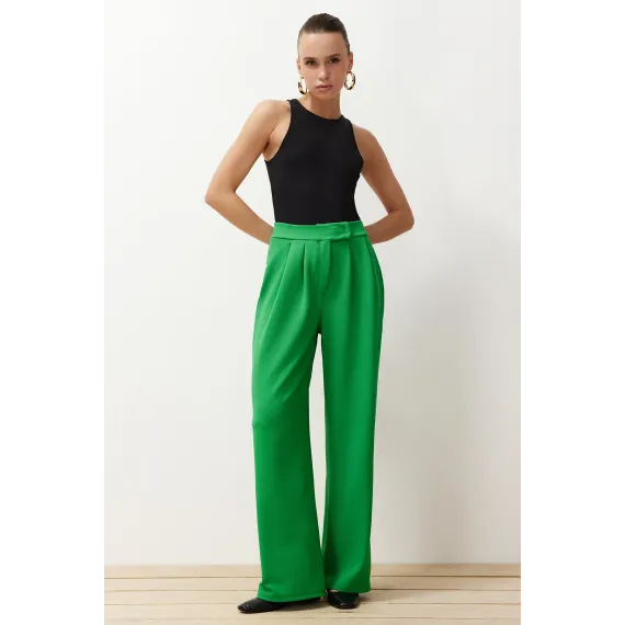 Брюки TRENDYOLMILLA, Цвет: Зеленый, Размер: L, изображение 3