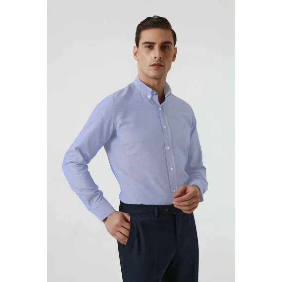 Рубашка D'S Damat, Цвет: Голубой, Размер: M, изображение 2
