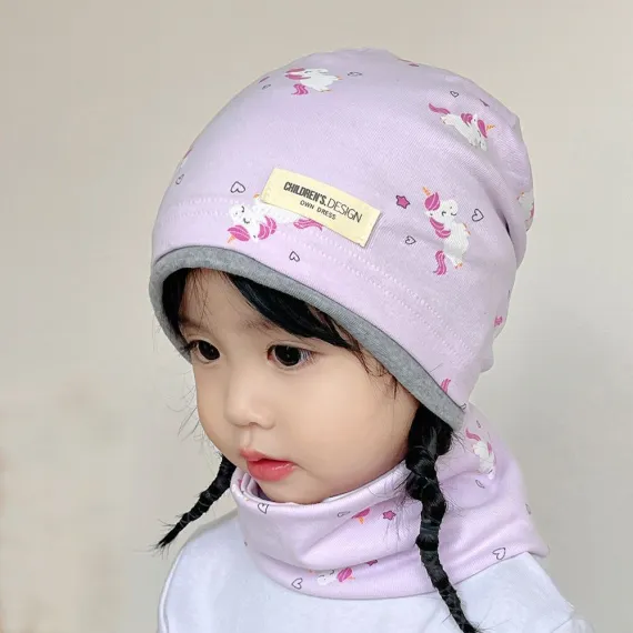 Шапкa со снудом Children's Design, Цвет: Сиреневый, Размер: 2-6 лет