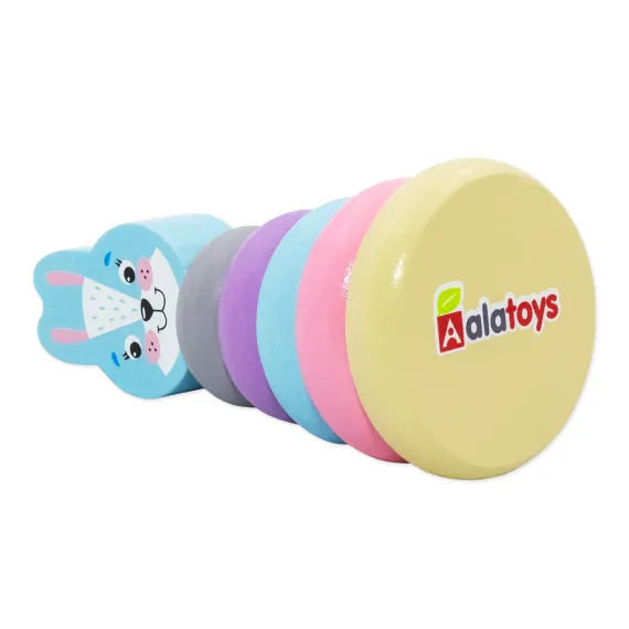Пирамидка "Кролик"  Alatoys, изображение 6