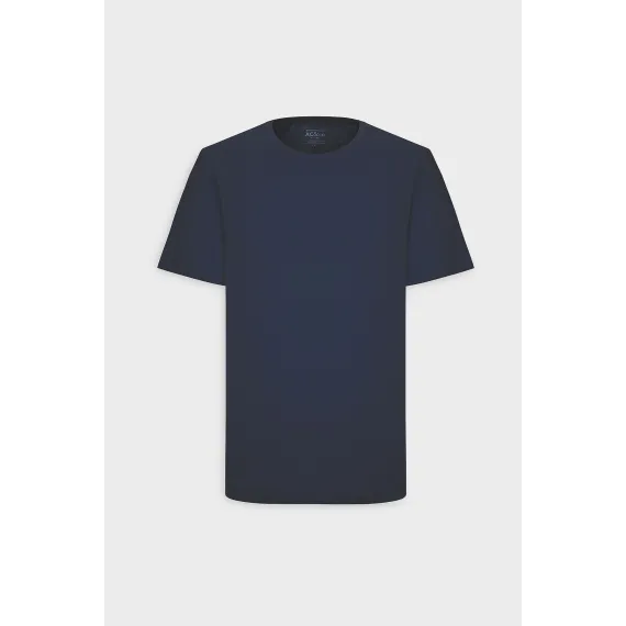 Мужская футболка Slim Fit с круглым вырезом, базовый дизайн ALTINYILDIZ CLASSICS, Reňk: Goýy gök, Ölçeg: S, 8 image