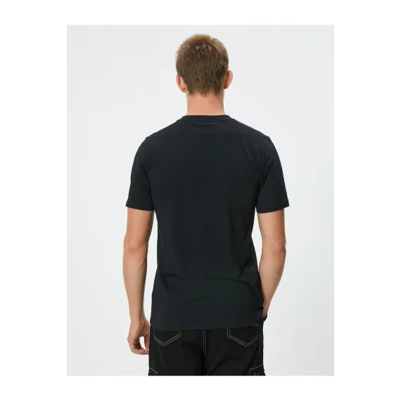 Футболка Koton, Цвет: Черный, Размер: 2XL, изображение 4