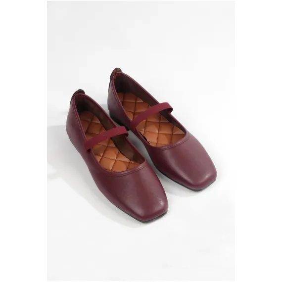 Балетки Ayselin moda, Цвет: Бордовый, Размер: 36