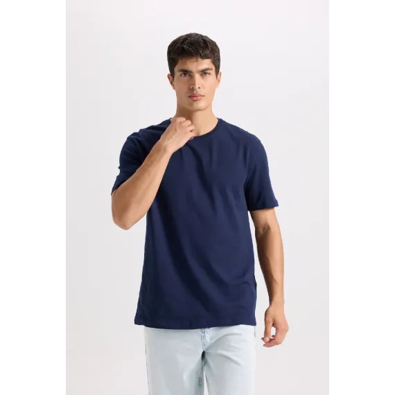 Футболка DeFacto, Reňk: Goýy gök, Ölçeg: 2XL, 4 image