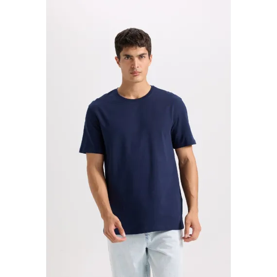Футболка DeFacto, Reňk: Goýy gök, Ölçeg: 2XL, 3 image