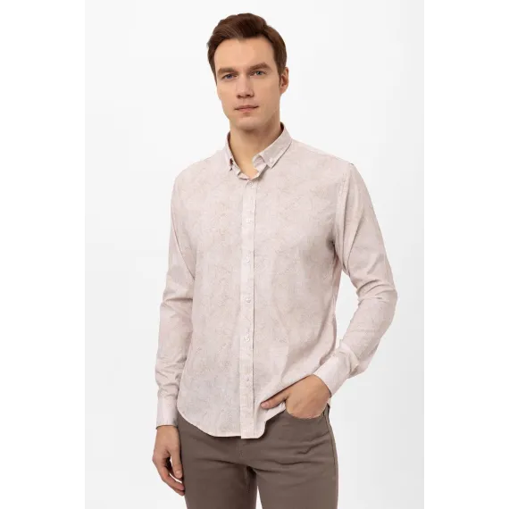 Рубашка SÜVARİ, Цвет: Бежевый, Размер: 2XL, изображение 3