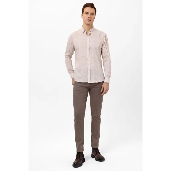 Рубашка SÜVARİ, Цвет: Бежевый, Размер: 2XL, изображение 2