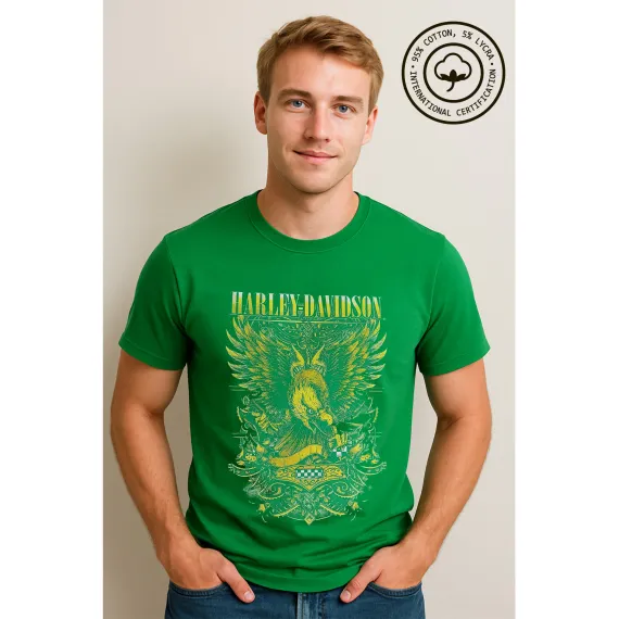 Футболка с принтом MG Wear, Цвет: Зеленый, Размер: S