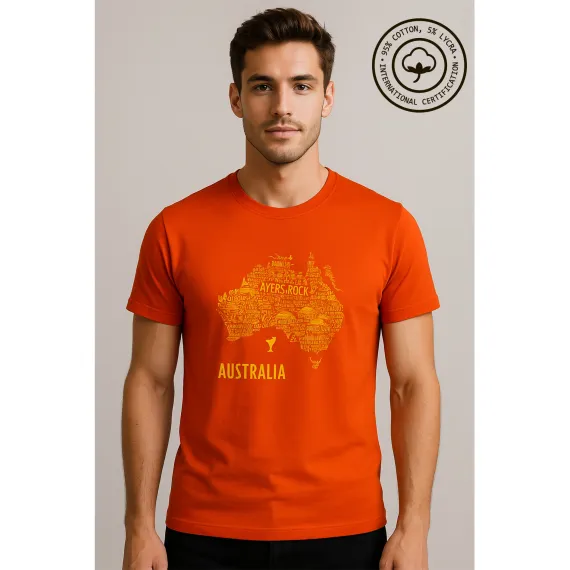 Футболка с принтом MG Wear, Цвет: Красный, Размер: S