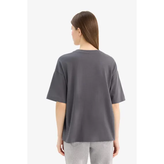 Футболка DeFacto, Цвет: Антрацит, Размер: 3XL, изображение 4