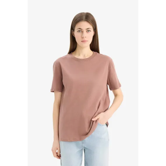 Футболка DeFacto, Цвет: Коричневый, Размер: 3XL