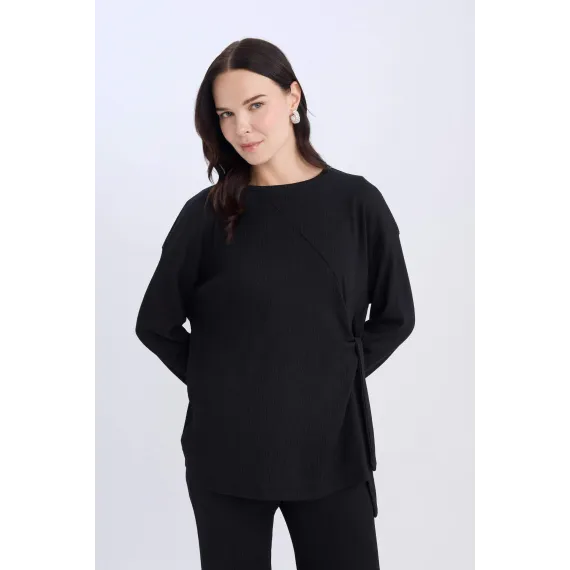 Свитшот DeFacto, Цвет: Черный, Размер: 3XL, изображение 5