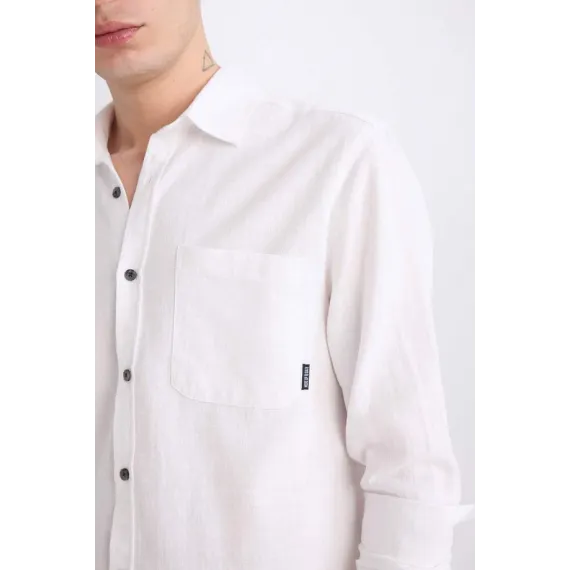 Рубашка DeFacto, Цвет: Белый, Размер: 2XL, изображение 4
