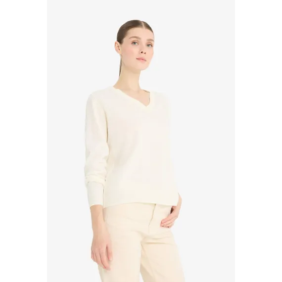 Свитер DeFacto, Reňk: Экрю, Ölçeg: XL, 3 image