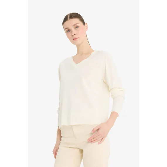 Свитер DeFacto, Reňk: Экрю, Ölçeg: XL, 4 image