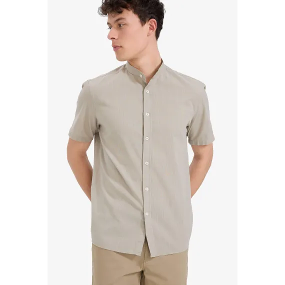 Рубашка DeFacto, Цвет: Хаки, Размер: 3XL, изображение 4