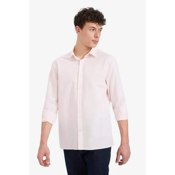 Рубашка DeFacto, Reňk: Gülgüne, Ölçeg: 2XL, 6 image