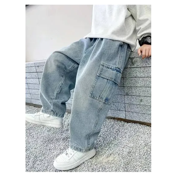Джинсы NEW TREND, Reňk: Gök, Ölçeg: 5-6 ýaş, 2 image