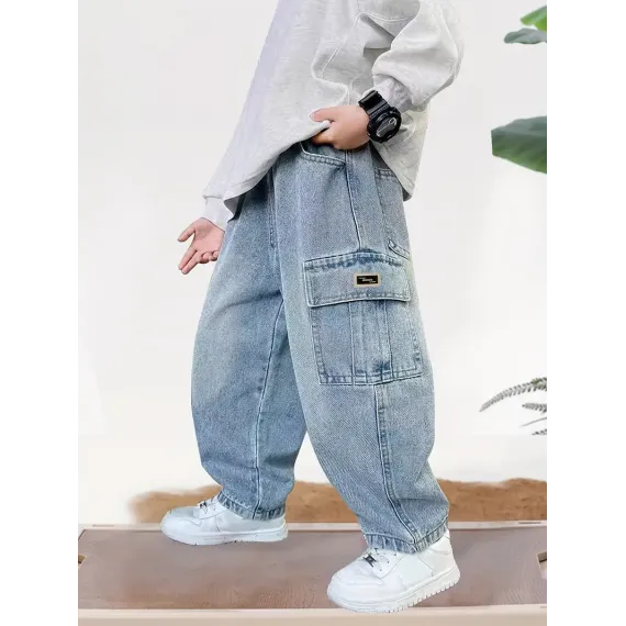 Джинсы NEW TREND, Reňk: Gök, Ölçeg: 7-8 ýaş
