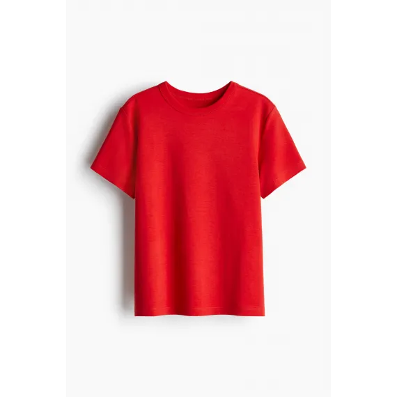 Футболка хлопковая H&M, Цвет: Красный, Размер: S, изображение 3
