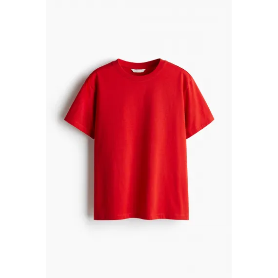 Футболка хлопковая H&M, Цвет: Красный, Размер: S, изображение 3