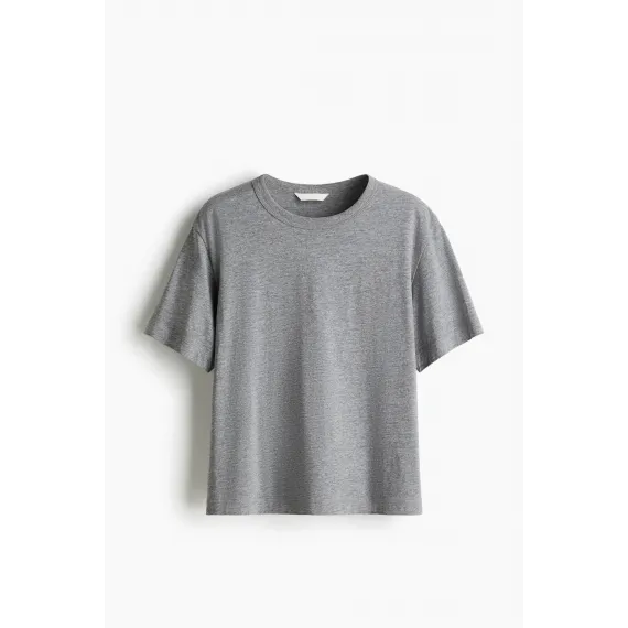 Футболка женская H&M, Цвет: Серый, Размер: L