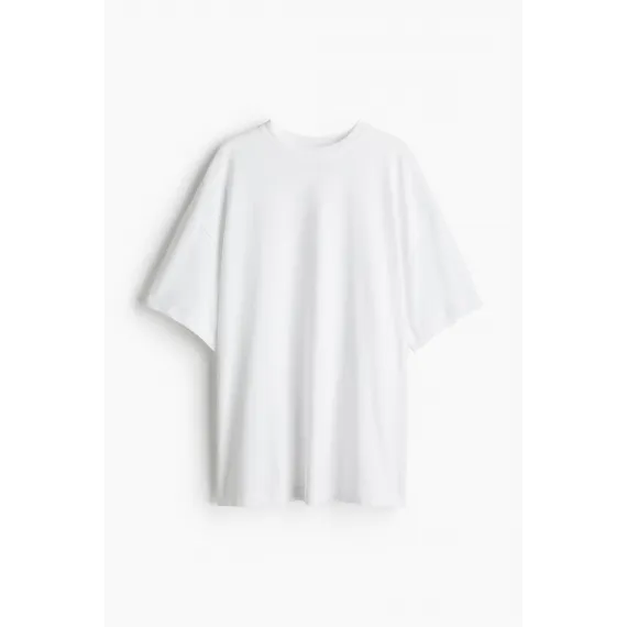 Футболка оверсайз H&M, Цвет: Белый, Размер: S