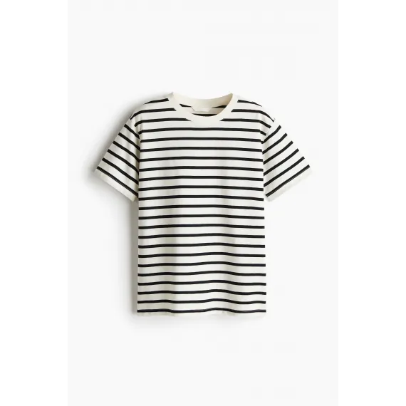 Футболка хлопковая H&M, Цвет: Бежевый, Размер: XS, изображение 5