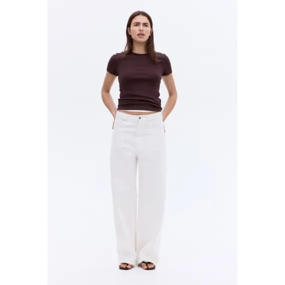 Футболка рибана H&M, Цвет: Коричневый, Размер: L, изображение 2