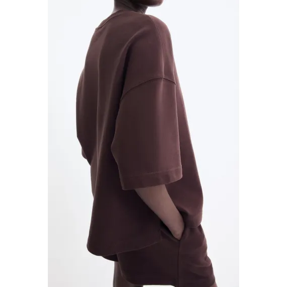 Свитшот короткий рукав H&M, Цвет: Коричневый, Размер: S, изображение 3