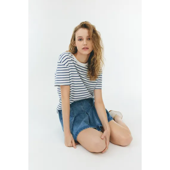 Футболка свободного кроя H&M, Reňk: Ak, Ölçeg: M