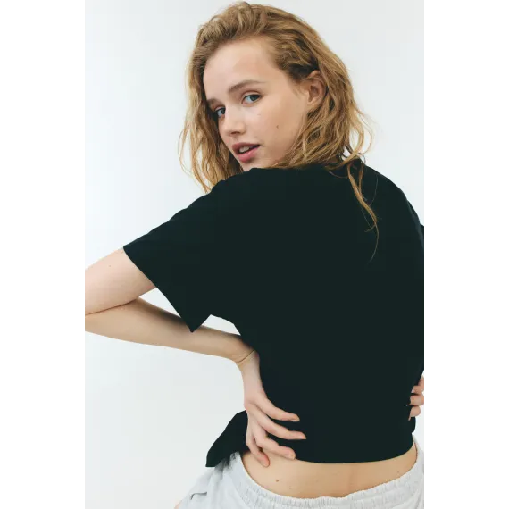 Футболка свободного кроя H&M, Reňk: Gara, Ölçeg: XXL, 3 image