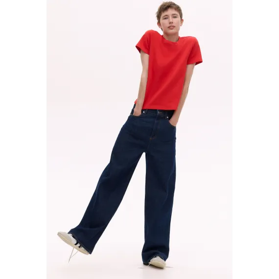 Футболка хлопковая H&M, Цвет: Красный, Размер: L, изображение 2