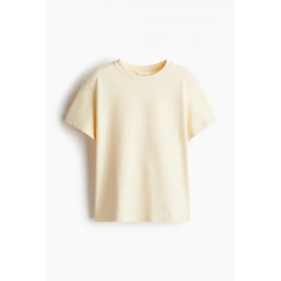 Футболка оверсайз хлопковая H&M, Цвет: Желтый, Размер: XL, изображение 3