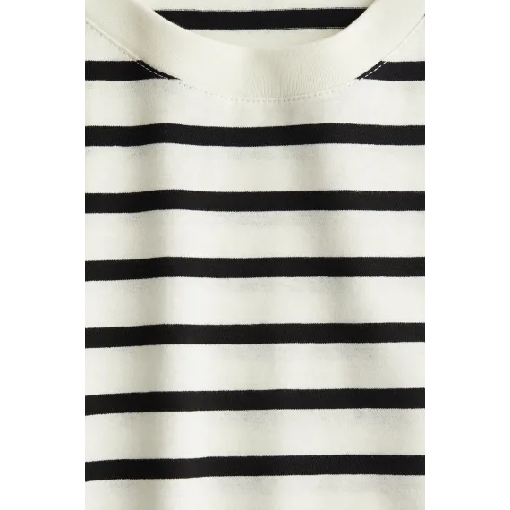 Футболка хлопковая H&M, Цвет: Белый, Размер: XS, изображение 6