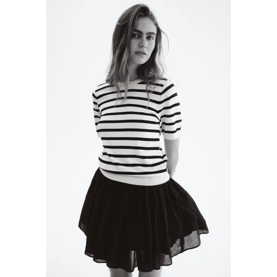 Топ трикотажный тонкий H&M, Цвет: Бежевый, Размер: XS