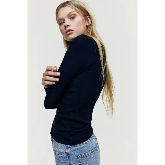 Верх рибана H&M, Цвет: Черный, Размер: 2XL