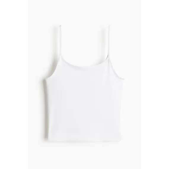 Топ на бретелях H&M, Reňk: Ak, Ölçeg: L, 8 image